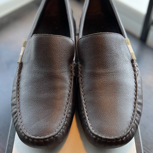 Men’s Gucci Plain Toe Moccasin Leather Loafers & Slip-ons - Picture 7 of 13